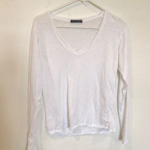 brandy melville simple white long sleeve